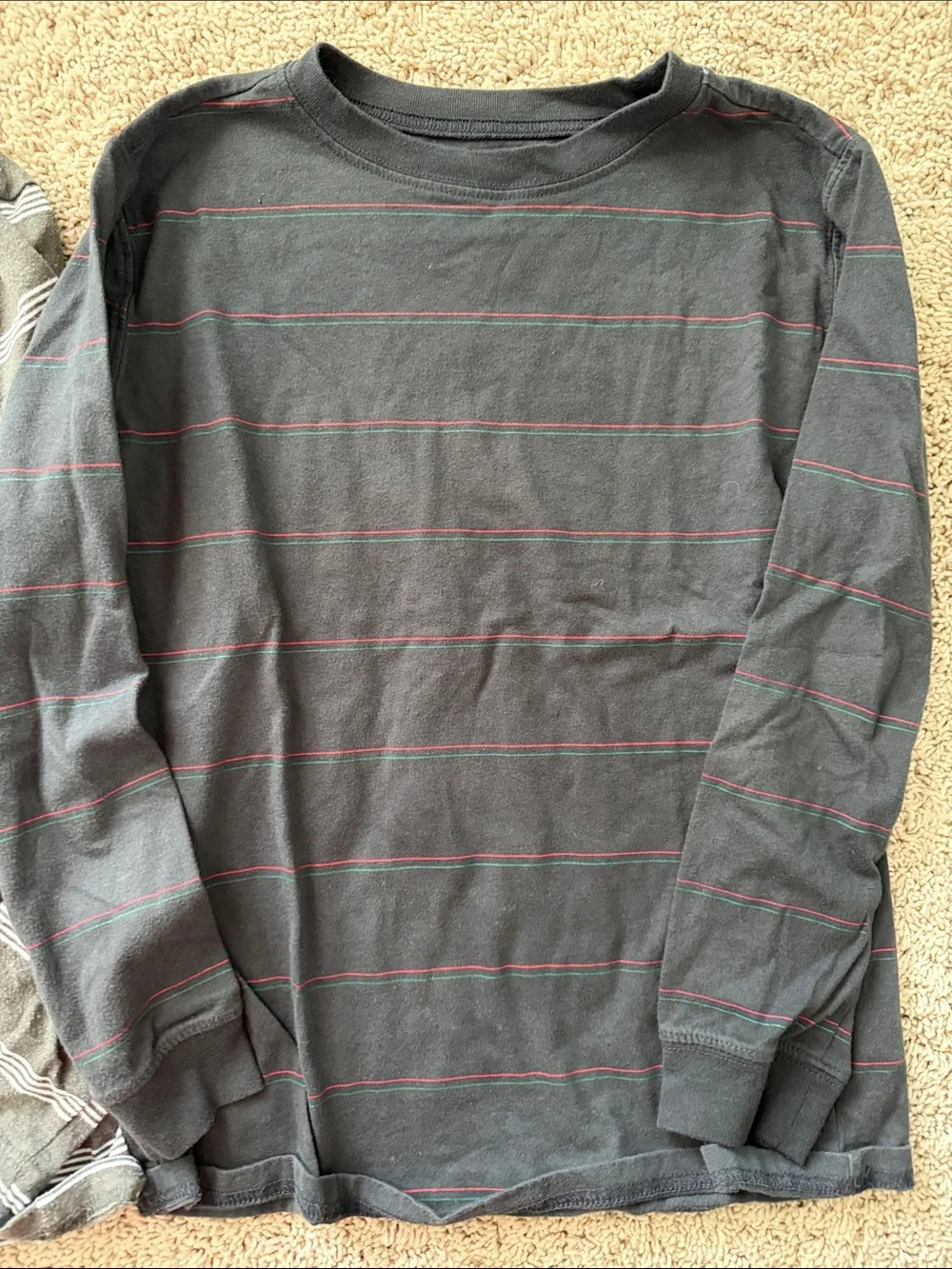 2 - Carters/Jumping Beans boys Long-Sleeve Tee Stripes size large/10